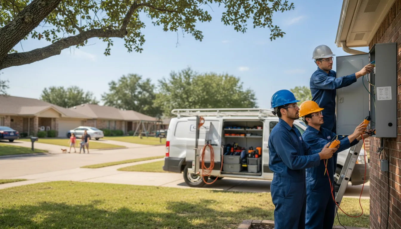 Certified electrician providing emergency electrical services in Tyrone, GA